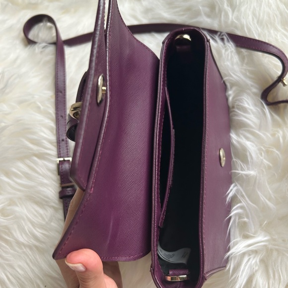 Patrizia Pepe purple leather Hand bag with a shoulder strap - Picture 8 of 12